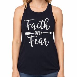 French Pastry Black Tank Top with White Script